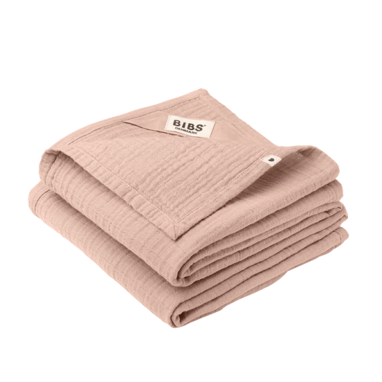 Cloths Muslin Bibs 2Pcs Blush Cloths Muslin Bibs 2Pcs Blush