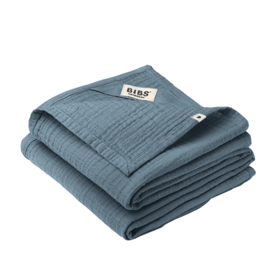 Muslin Bibs 2Pcs Petrol Muslin Bibs 2Pcs Petrol