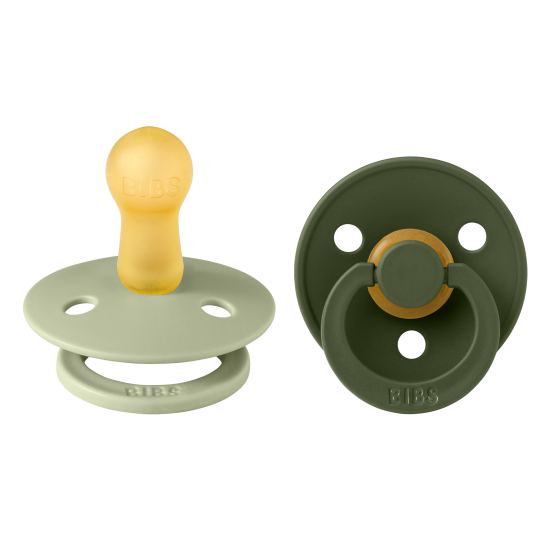 Pacifier Bibs Colour 2Pcs Latex No2 Sage/Hunter Green Pacifier Bibs Colour 2Pcs Latex No2 Sage/Hunter Green