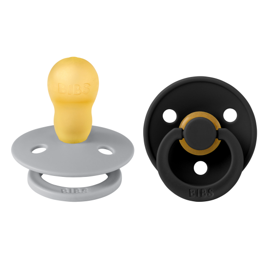 Pacifier Bibs Colour 2Pcs Latex No3 Cloud/Black Pacifier Bibs Colour 2Pcs Latex No3 Cloud/Black