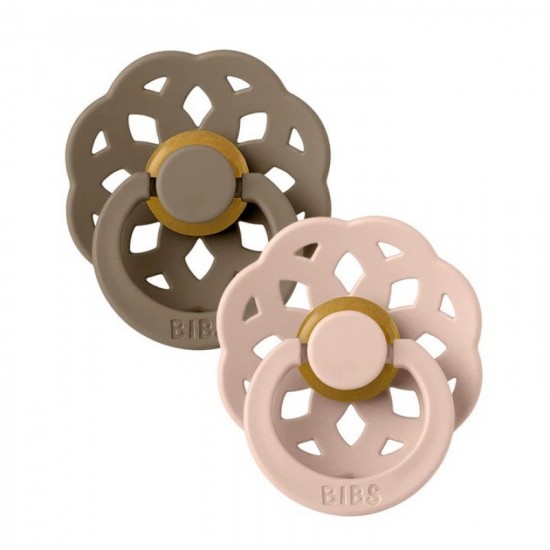 Bibs Boheme Pacifier 2 pcs Dark Oak/Blush 0-6M Bibs Boheme Pacifier 2 pcs Dark Oak/Blush 0-6M