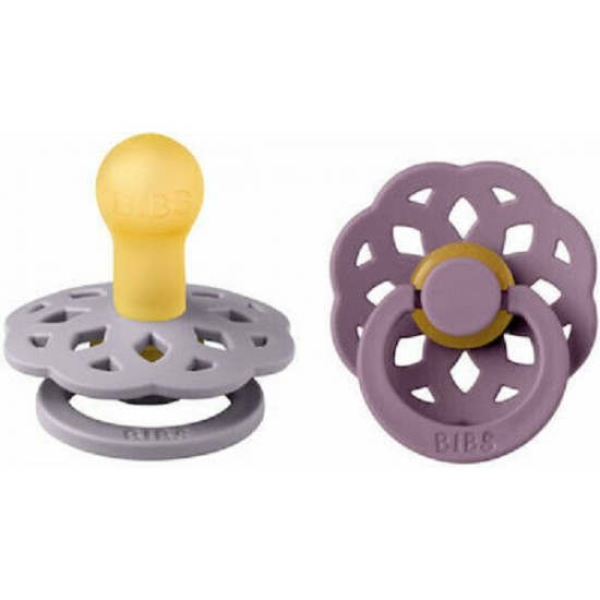 Bibs Boheme Pacifier 2 Pcs Fossil Grey/Mauve 0-6M Bibs Boheme Pacifier 2 Pcs Fossil Grey/Mauve 0-6M