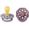 Bibs Boheme Pacifier 2 Pcs Fossil Grey/Mauve 0-6M