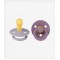 Bibs Color Pacifier 2 Pcs Fossil Grey/Mauve 0-6M