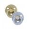 Pacifier Bibs Color 2 pcs Khaki/Dusty Blue 0-6M