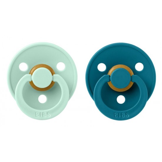 Bibs Color Pacifier 2 Pcs Nordic Mint/Forest Lake 0-6M Bibs Color Pacifier 2 Pcs Nordic Mint/Forest Lake 0-6M