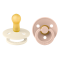 Pacifier Bibs Color 2 Pcs Ivory / Blush 6-18M