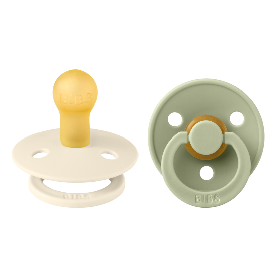 Bibs Color Pacifier 2 Ivory / Sage 0-6M Bibs Color Pacifier 2 Ivory / Sage 0-6M