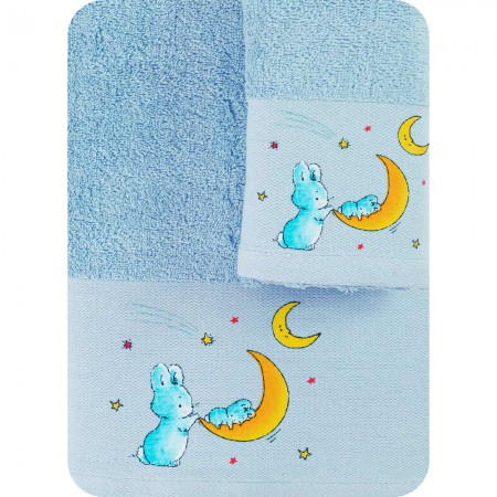 Towels Set 2PCS Bunny In 2 Colors