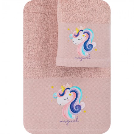 Towels Set 2PCS Unicorn Powder
