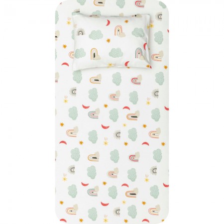Crib Sheets Rainbow Flannel Set In 3 Colors