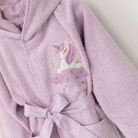 Baby bathrobe Cloud Lilac