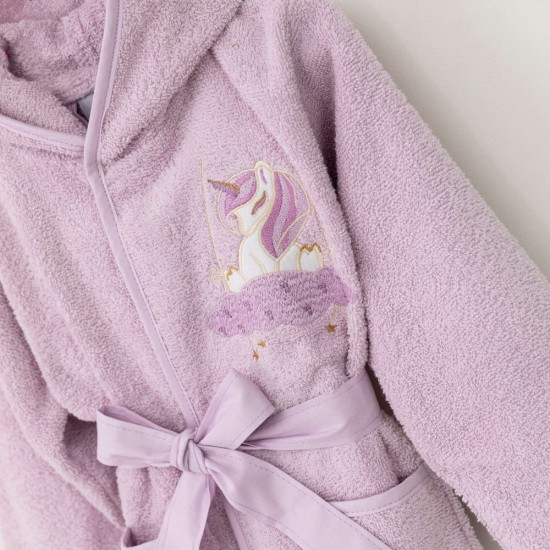 Baby bathrobe Cloud Lilac Baby bathrobe Cloud Lilac