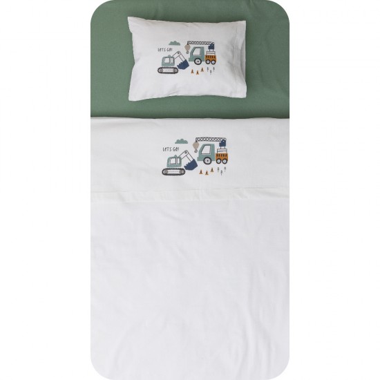 Crib Sheets Set Crane White-Veraman Crib Sheets Set Crane White-Veraman