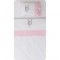 Crib Sheets Swing Set White-Pink