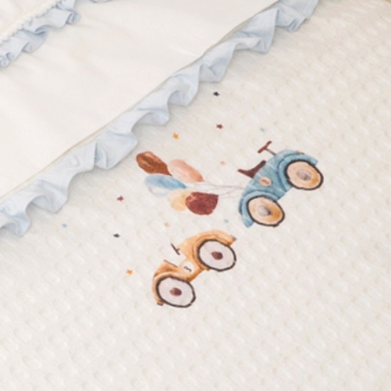 Pique Crib Blanket Car Pique Crib Blanket Car