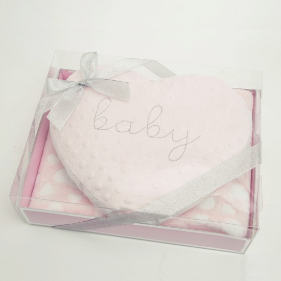 Cuddle Blanket Heart Set In Box Cuddle Blanket Heart Set In Box