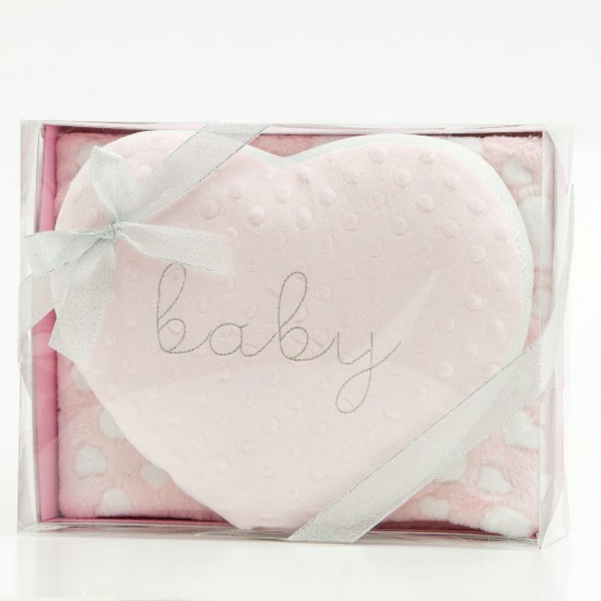 Cuddle Blanket Heart Set In Box Cuddle Blanket Heart Set In Box