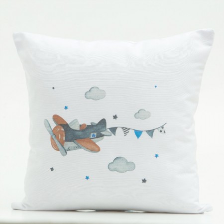 Decorative Printed Airplane Pillow