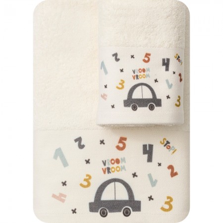 Towels Set 2PCS Car In 2 Colors