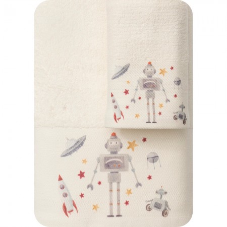 Towels Set 2PCS Robot In 2 Colors