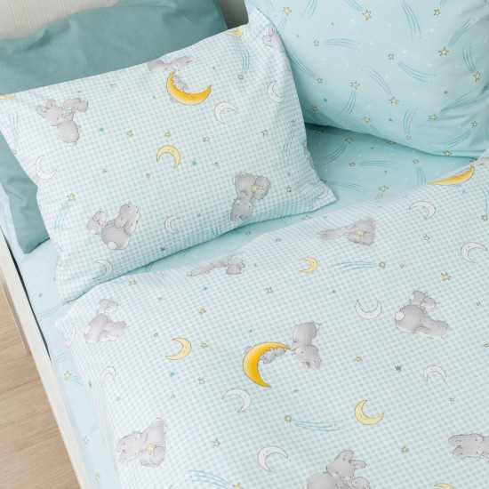 Cot Sheets Set Bunny In 4 Colors Cot Sheets Set Bunny In 4 Colors