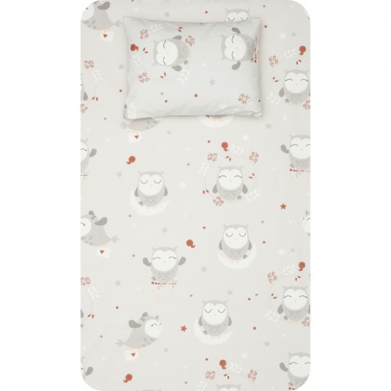 Crib Sheets Owl Set In 2 Colors Crib Sheets Owl Set In 2 Colors