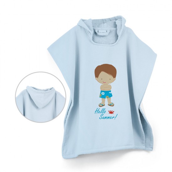 Kids Sea Poncho Hello Summer In 2 Colors Kids Sea Poncho Hello Summer In 2 Colors