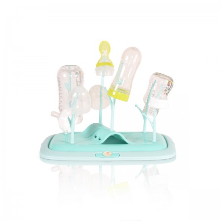 Bottle Drying Rack Coral Green