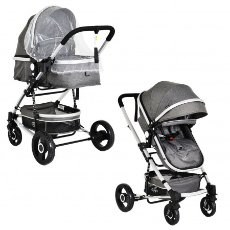 Baby Stroller 2 in 1 Gigi Dark Grey