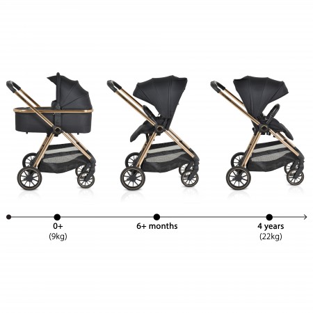 Baby Stroller Hydra 2 in 1 Black