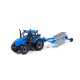 Game Friction Powered Plough Tractor Blue Game Friction Powered Plough Tractor Blue