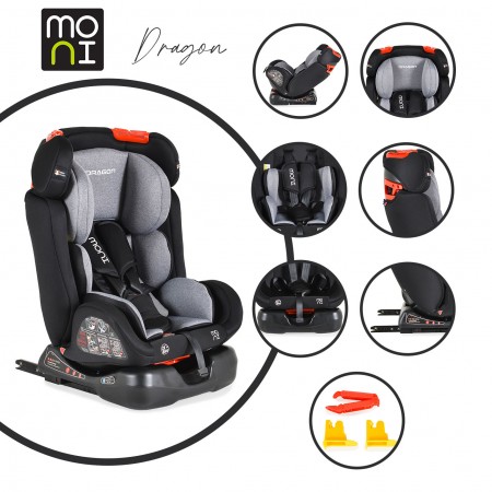 Car Seat 0-36kg Isofix Dragon Black