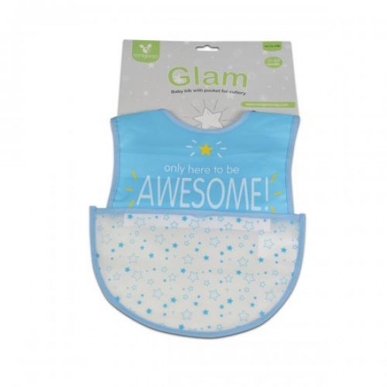 Baby Bib Glam Blue Baby Bib Glam Blue