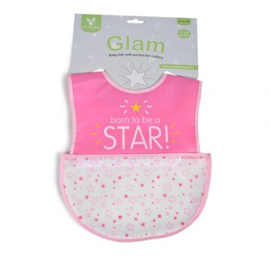 Baby Bib Glam Pink