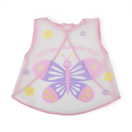 Baby Bib Mealtime Pink