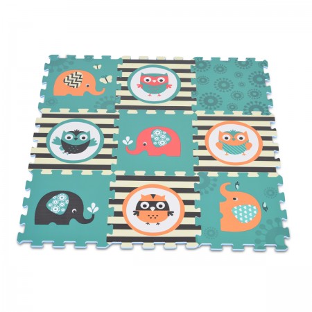 Printed Puzzle Elephant & Owl 9Pcs