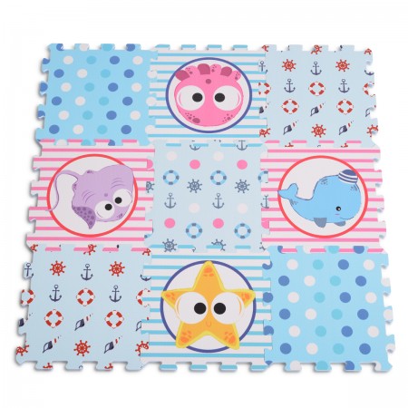 Printed Mat Sea World 9Pcs