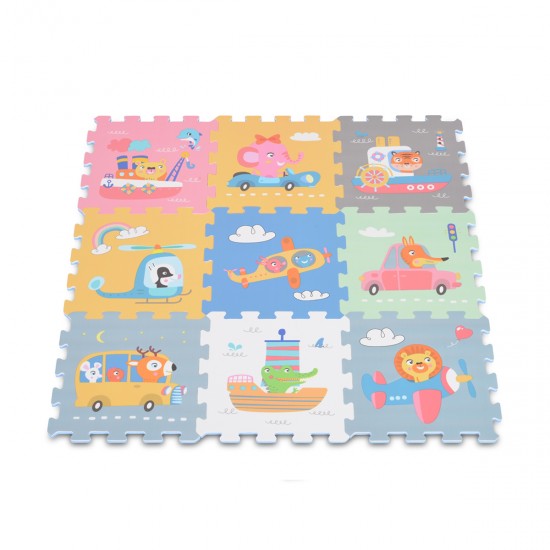 Printed Mat Transportation 9Pcs Printed Mat Transportation 9Pcs