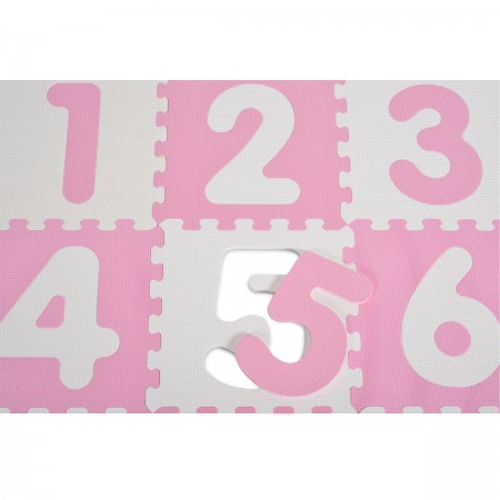 Sunta Floor Puzzle With Numbers 9pcs Pink