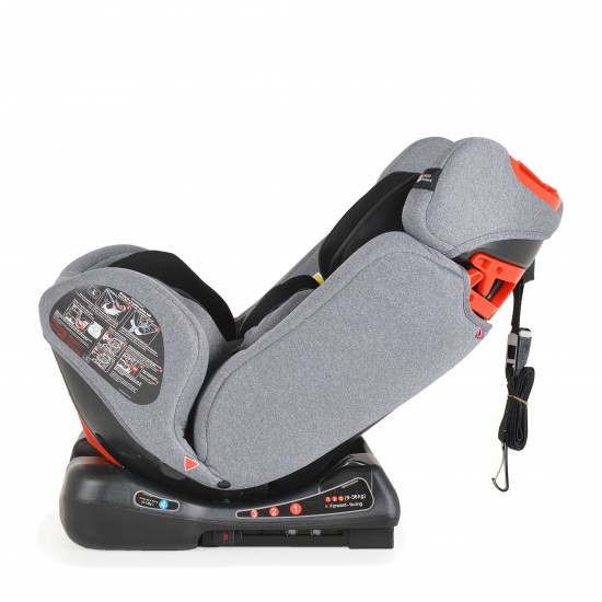 Car Seat 0-36kg Isofix Dragon Grey Car Seat 0-36kg Isofix Dragon Grey