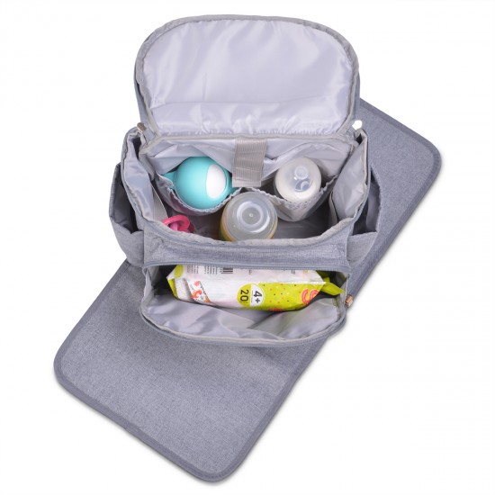 Megan Gray Backpack Changing Bag Megan Gray Backpack Changing Bag