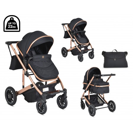 Baby Stroller 3 In 1 Thira Black