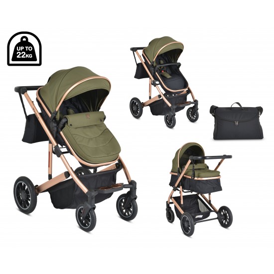 Baby Stroller 3 In 1 Thira Green Baby Stroller 3 In 1 Thira Green