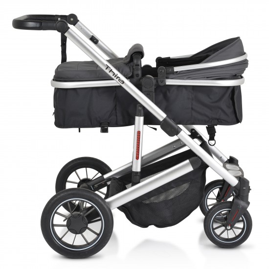 Baby Stroller 3 In 1 Thira Grey Baby Stroller 3 In 1 Thira Grey