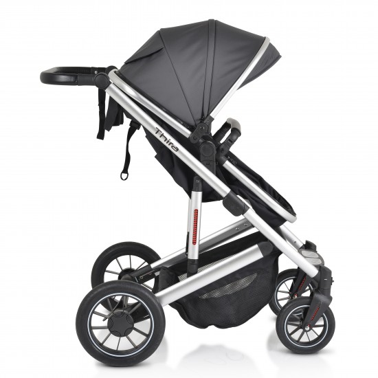 Baby Stroller 3 In 1 Thira Grey Baby Stroller 3 In 1 Thira Grey