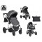 Baby Stroller 3 In 1 Thira Grey