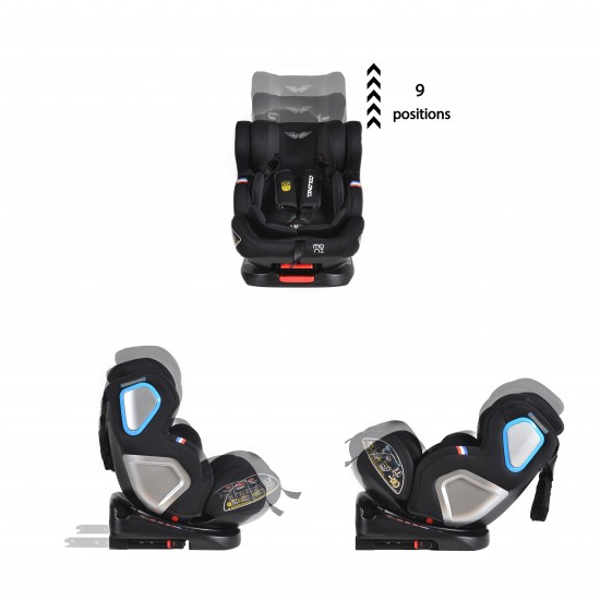 Car Seat Colonel 360° 0-36 kg Isofix Black Car Seat Colonel 360° 0-36 kg Isofix Black