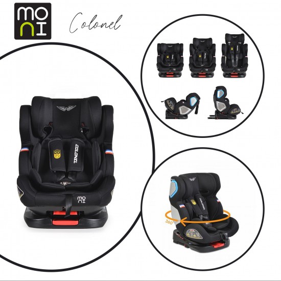 Car Seat Colonel 360° 0-36 kg Isofix Black Car Seat Colonel 360° 0-36 kg Isofix Black