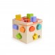 Shape Sorting Wooden Cube Shape Sorting Wooden Cube